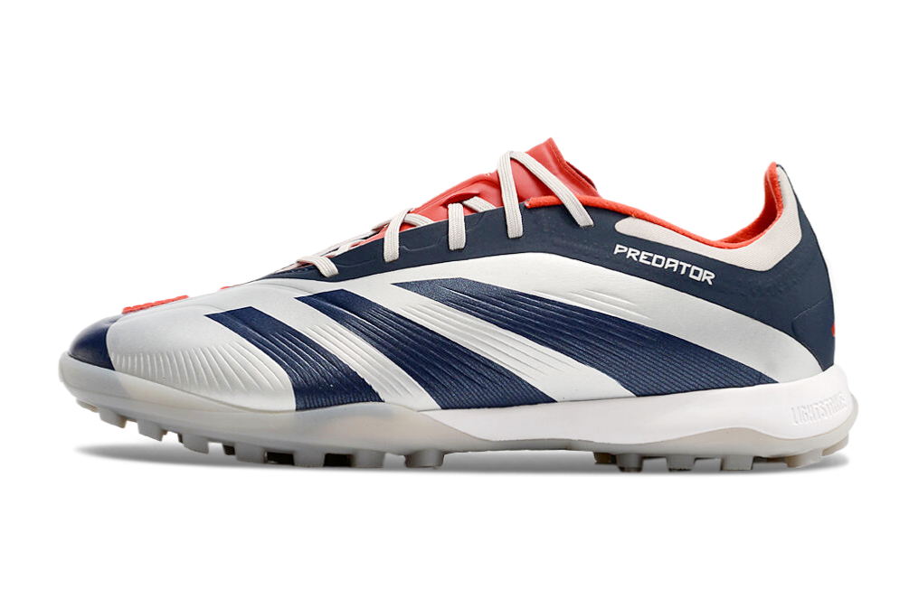 Chuteira Society Adidas Predator Elite TF Prata e Azul