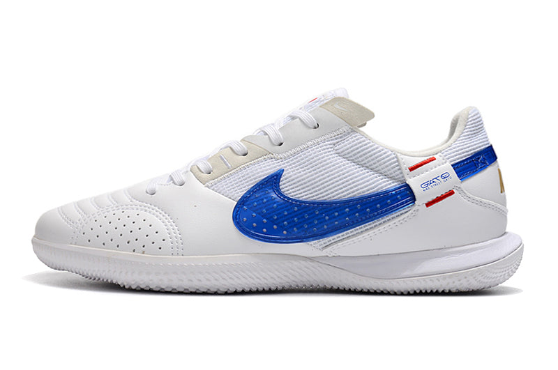 Chuteira Futsal StreetGato IC Branca e Azul