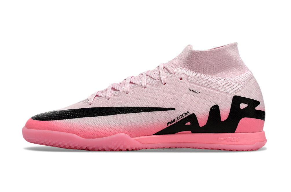 Chuteira Futsal Air Zoom Mercurial Superfly 9 Elite IC Rosa e Preto