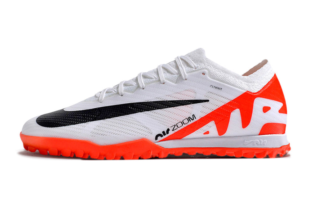 Chuteira Society Air Zoom Mercurial Vapor 15 Elite TF Branca e Vermelho