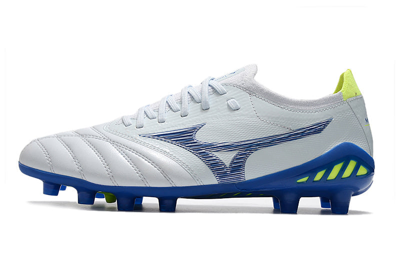 Chuteira Campo Morelia Neo 3 FG Branca e Azul