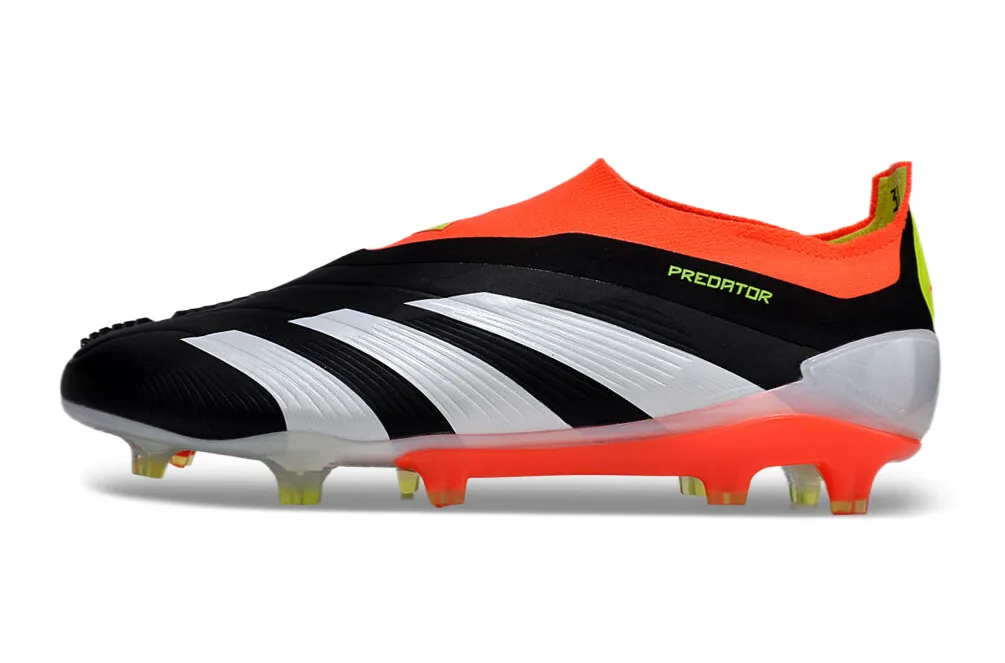 Chuteira Campo Predator LL Elite FG Preta, Laranja e Branco