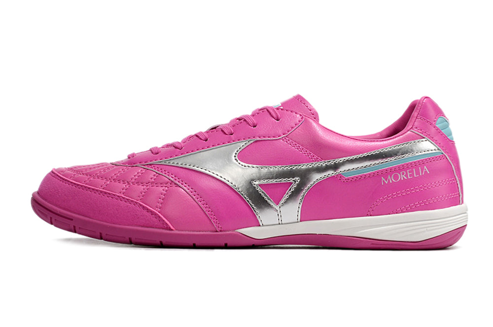 Chuteira Futsal Morelia Sala IC Rosa e Prata