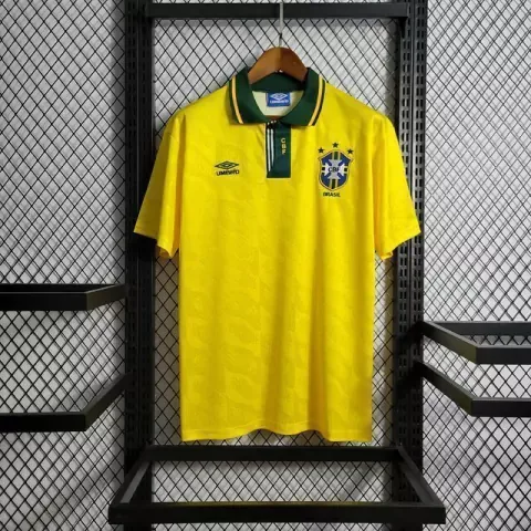 Camisa Retrô Brasil Home 1991/1993 Umbro - Amarela - Torcedor