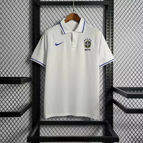 Camisa Polo Brasil Nike - Branca - Torcedor