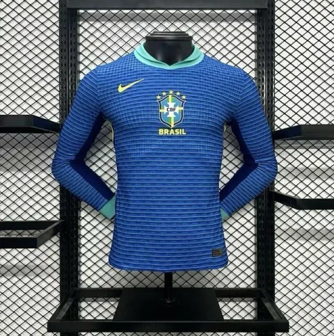 Camisa Seleção Brasileira 24/25 Manga Longa Nike - Azul - Torcedor