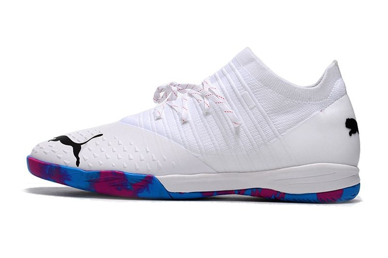 Chuteira Futsal Future Z 1.3 IC Branca e Azul