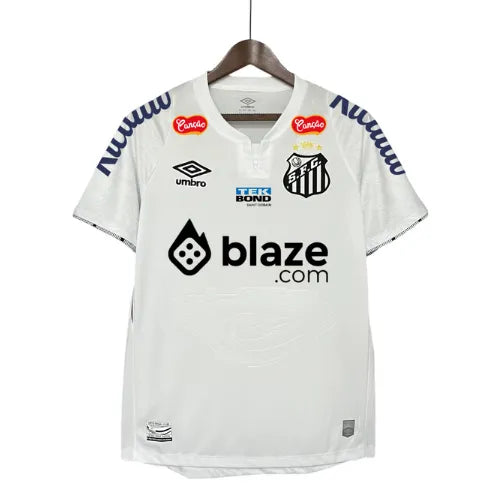 Camisa Santos Home 24/25 - Branca - C/ Patrocínio - Torcedor