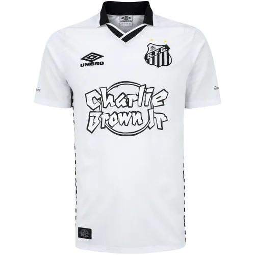 Camisa Santos Charlie Brown Jr. Dias de Glória - Branca - Torcedor