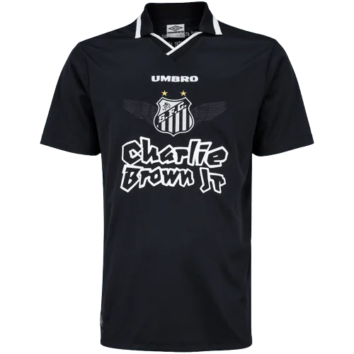 Camisa Santos Charlie Brown Jr. Marginal Alado - Preta - Torcedor