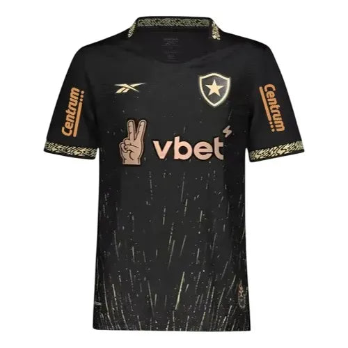Camisa Botafogo Away 24/25 - Preta - C/ Patrocínio vBet - Torcedor