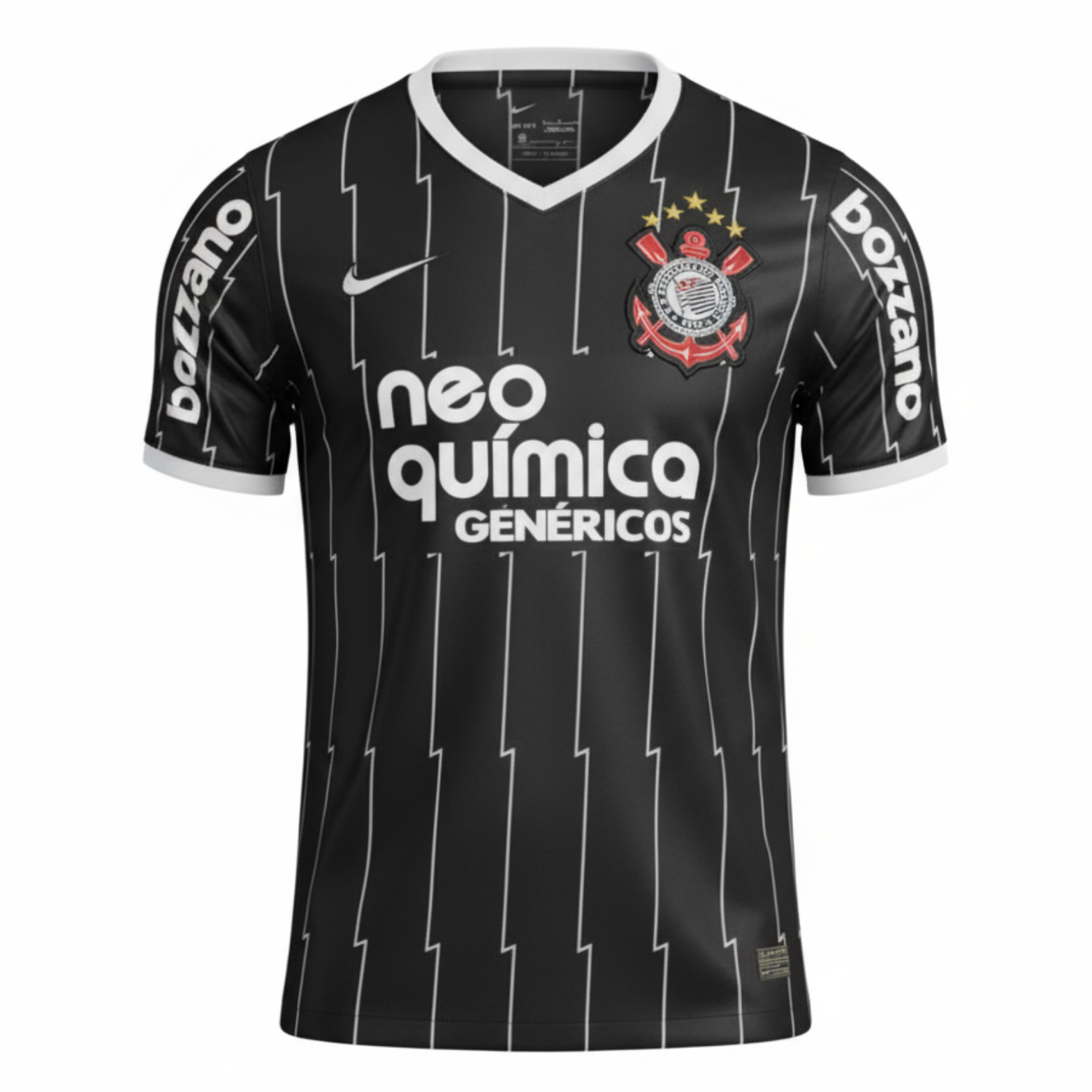 Camisa Corinthians Away 11/12 Retrô - Preta - Torcedor