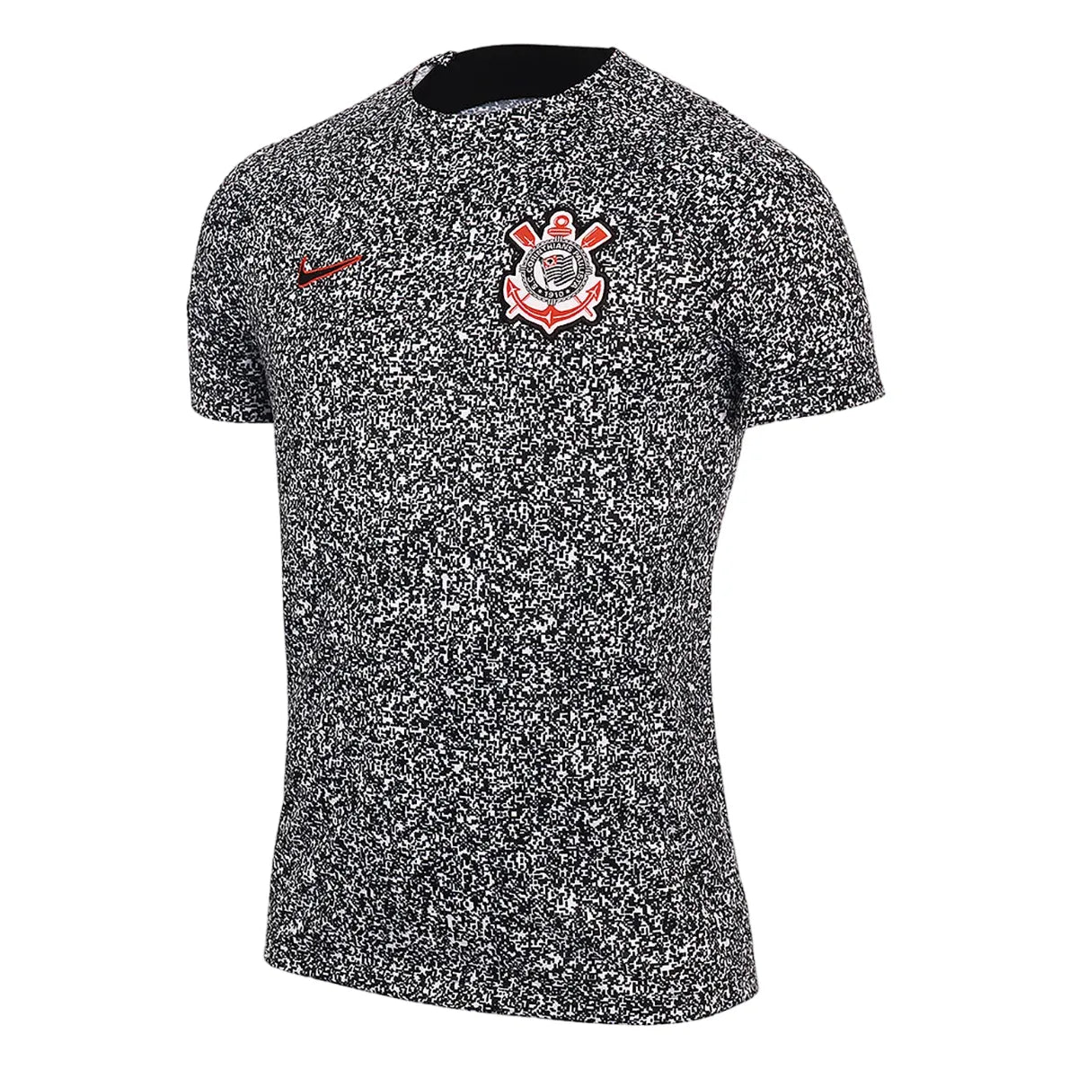 Camisa Corinthians Pré-Jogo 24/25 - Branca e Preta - Torcedor