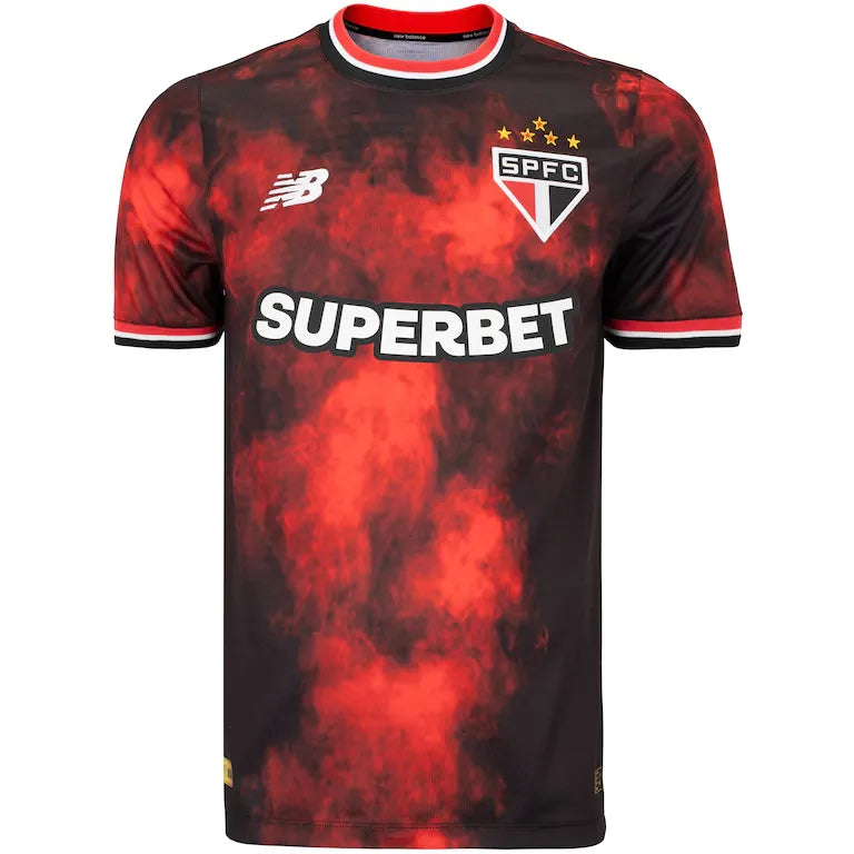Camisa SPFC Third 24/25 - Preta - Torcedor