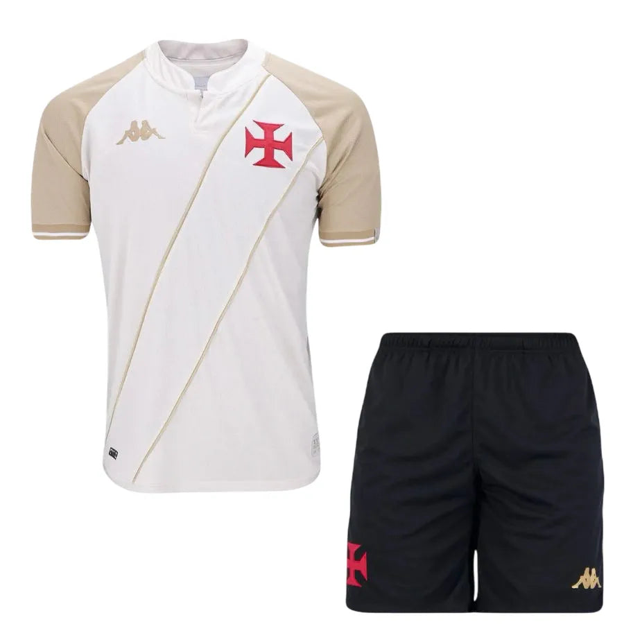 Conjunto Infantil Vasco III 24/25 - Bege