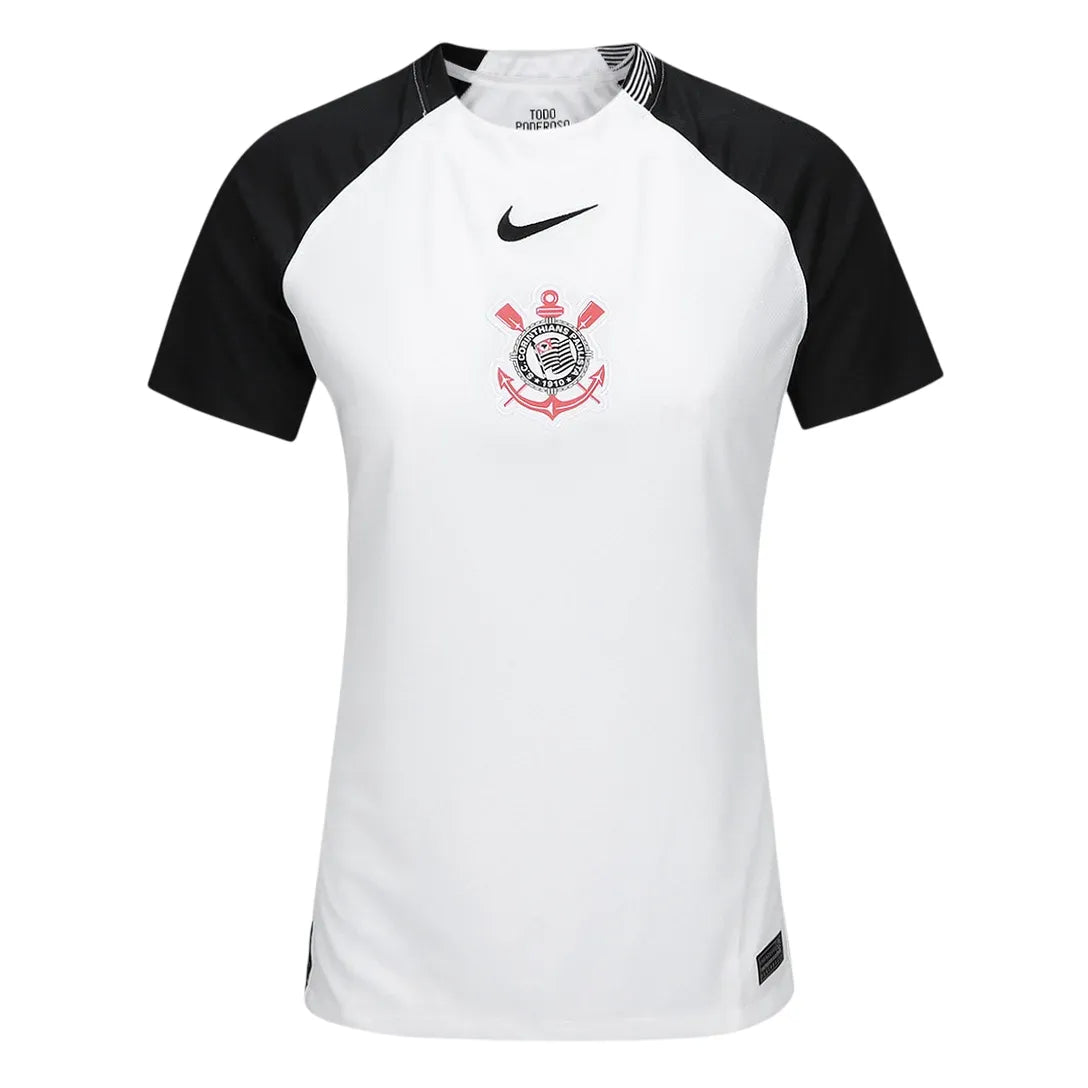Camisa Corinthians Feminina Home 25/26 - Branca - Torcedor