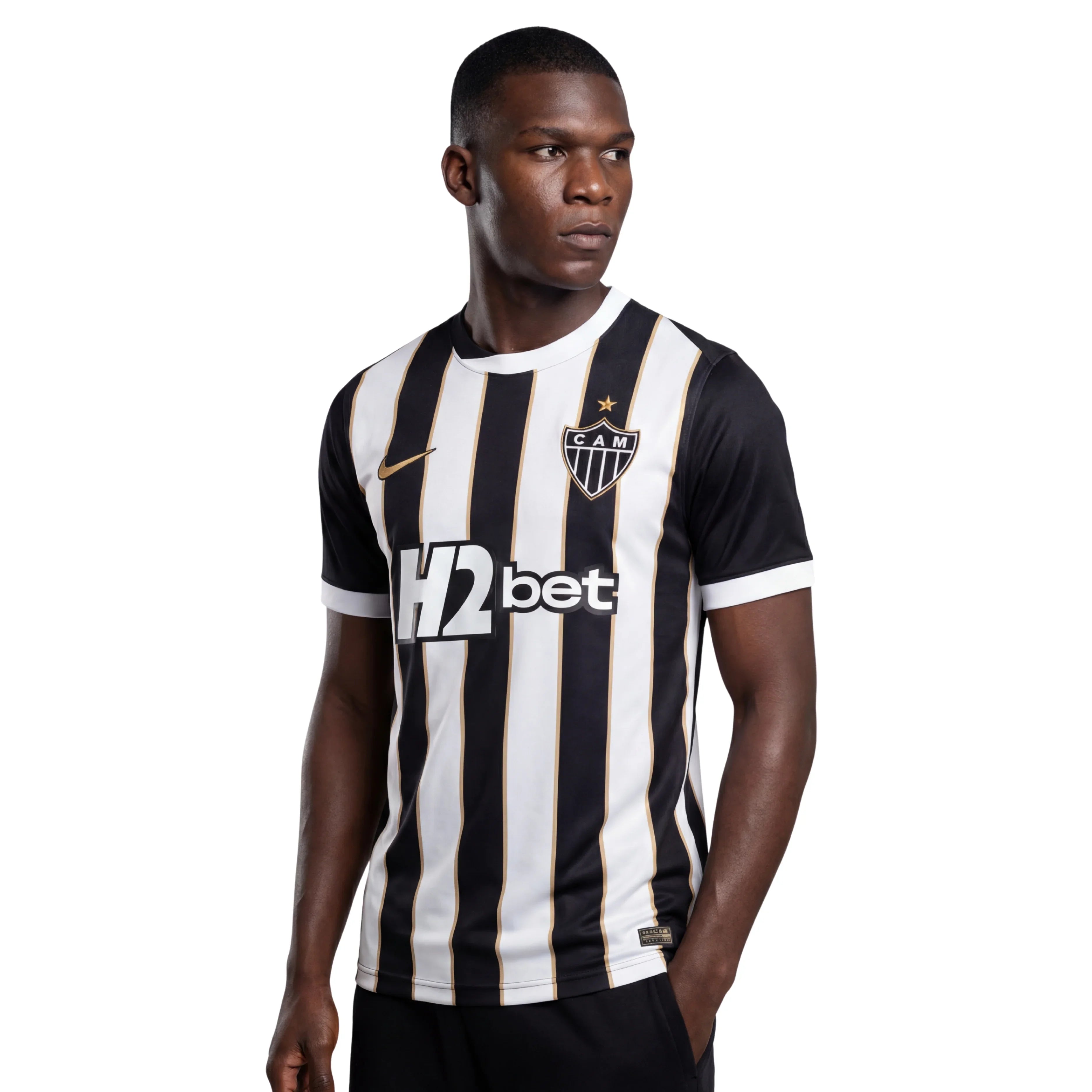 Camisa Atletico Mineiro Home 26/27 - Preta e Branca - Torcedor
