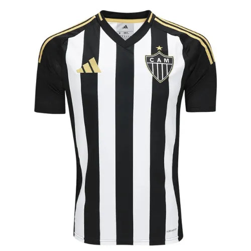 Camisa Atletico Mineiro Home 25/26 - Preta e Branca - Torcedor