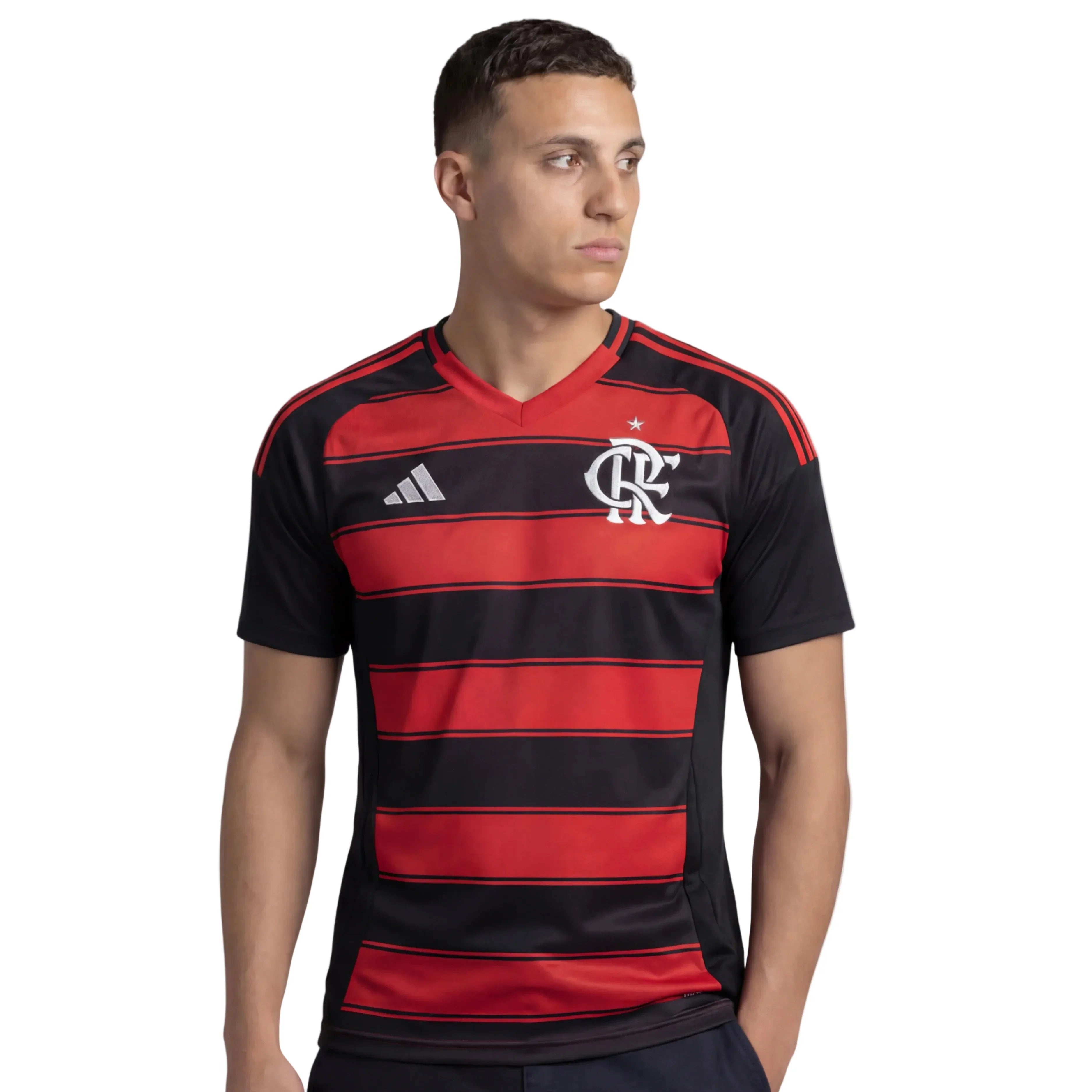 Camisa Flamengo Home 25/26 - Preta e Vermelha - Torcedor