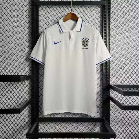 Camisa Polo Brasil Nike - Branca - Torcedor