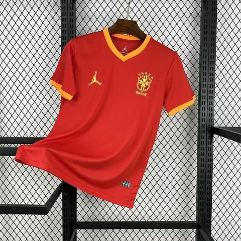 Camisa Seleção Brasil Vermelha 25/26 Jordan - Torcedor