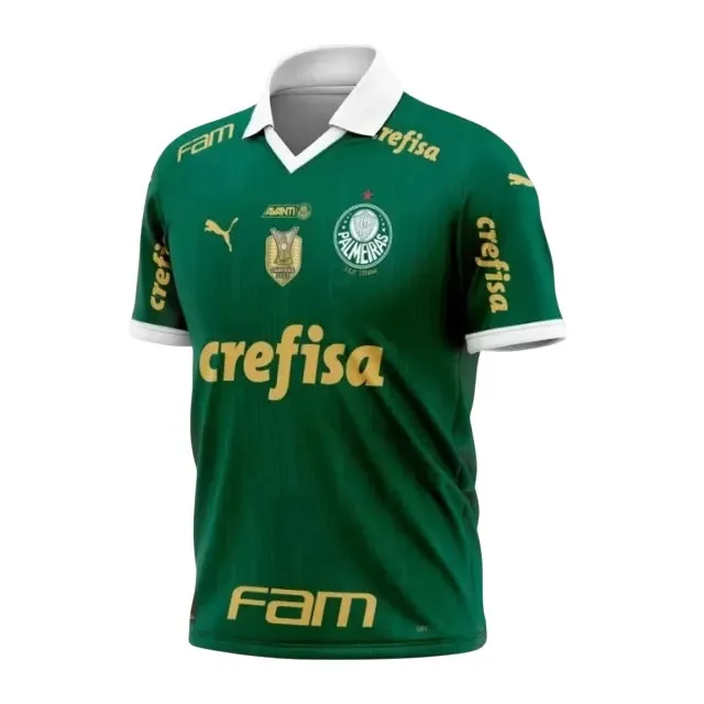 Camisa Palmeiras Home 24/25 - Verde C/ Patrocínio + PATCH - Torcedor