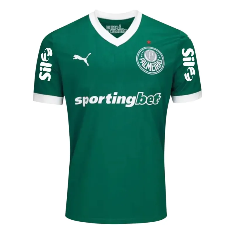 Camisa Palmeiras Home 25/26 - Verde C/ Patrocínios - Torcedor