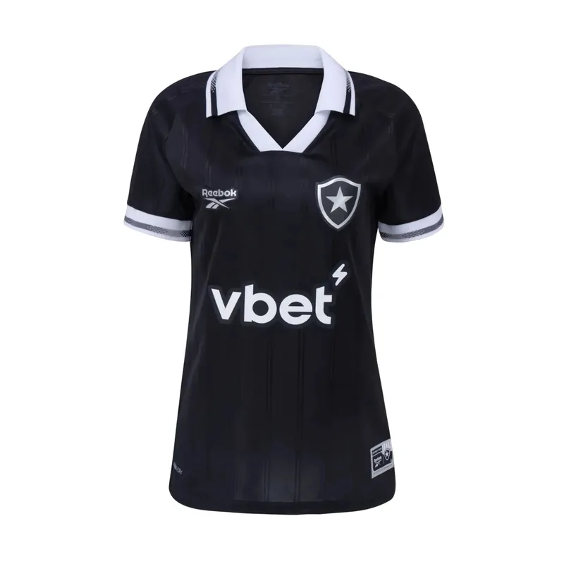 Camisa Botafogo Feminina Away 25/26 - Preta - Torcedor