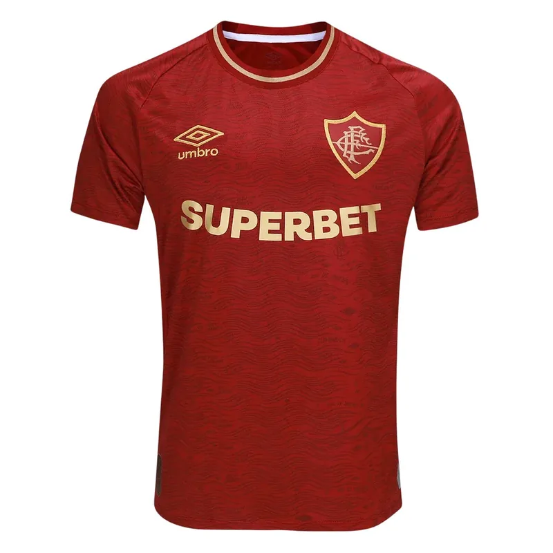 Camisa Fluminense Third 25/26 - Vinho e Dourada - Torcedor
