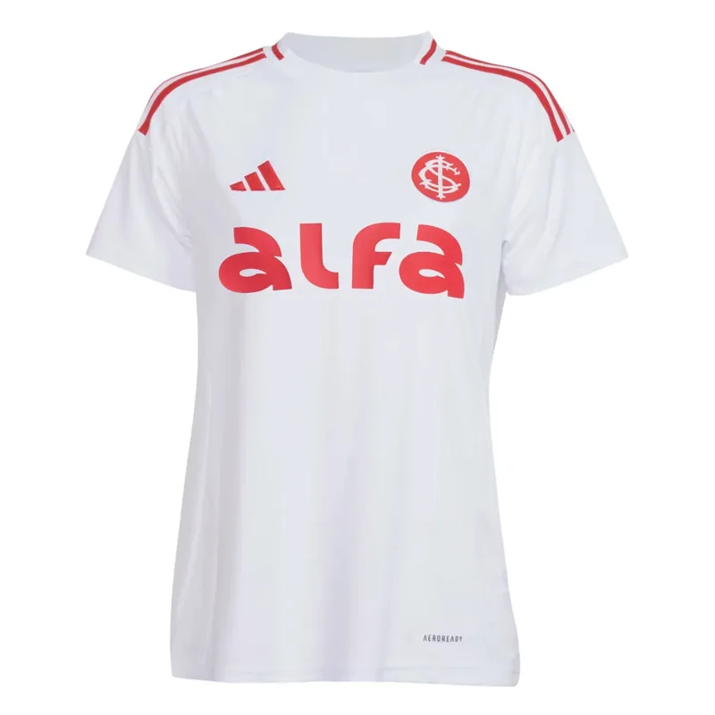 Camisa Internacional Feminina Away 25/26 - Branca - Torcedor